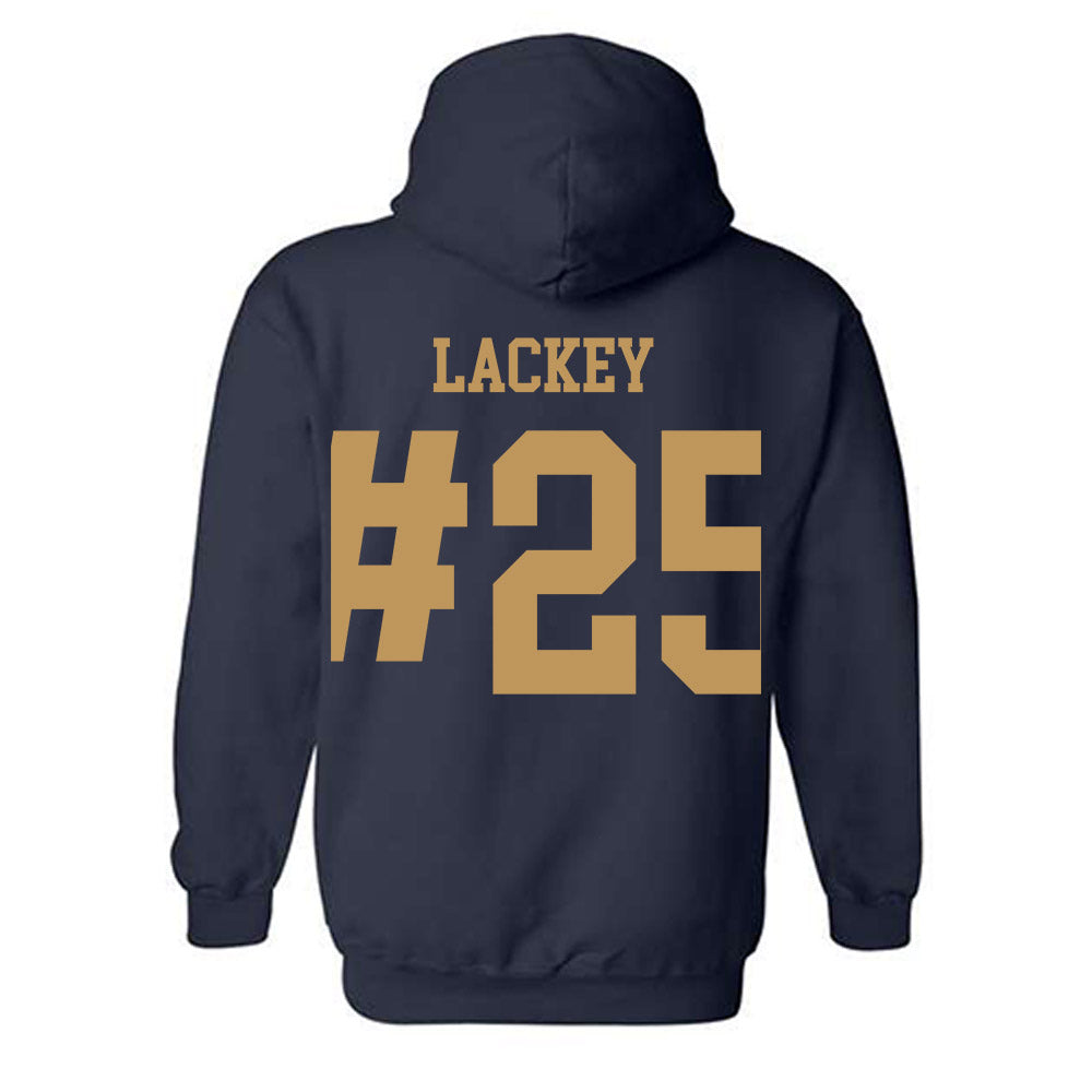 Georgia Tech - NCAA Baseball : Vahn Lackey - Classic Shersey Hooded Sweatshirt-1
