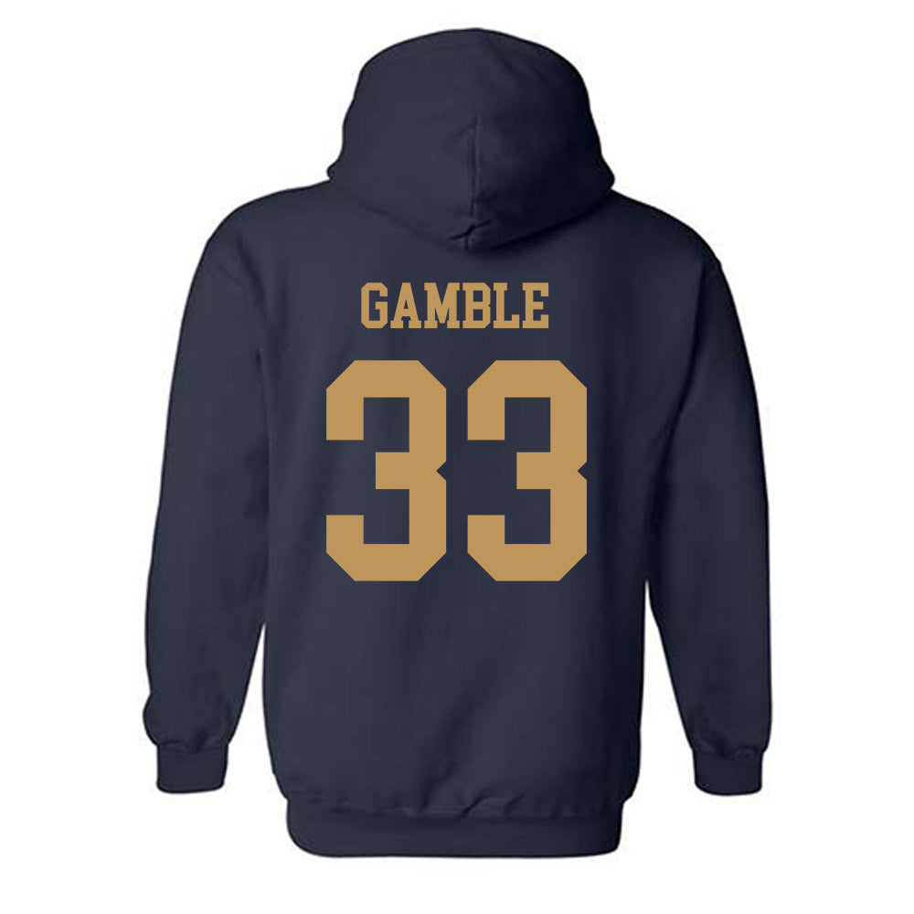 Georgia Tech - NCAA Football : CJ Gamble - Classic Shersey Hooded Sweatshirt-1