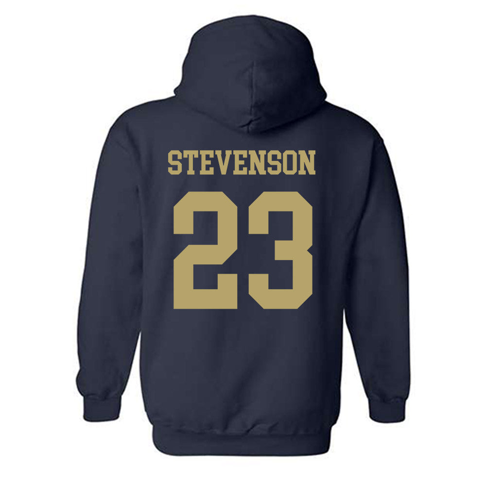 Georgia Tech - NCAA Football : Traeviss Stevenson - Classic Shersey Hooded Sweatshirt-1
