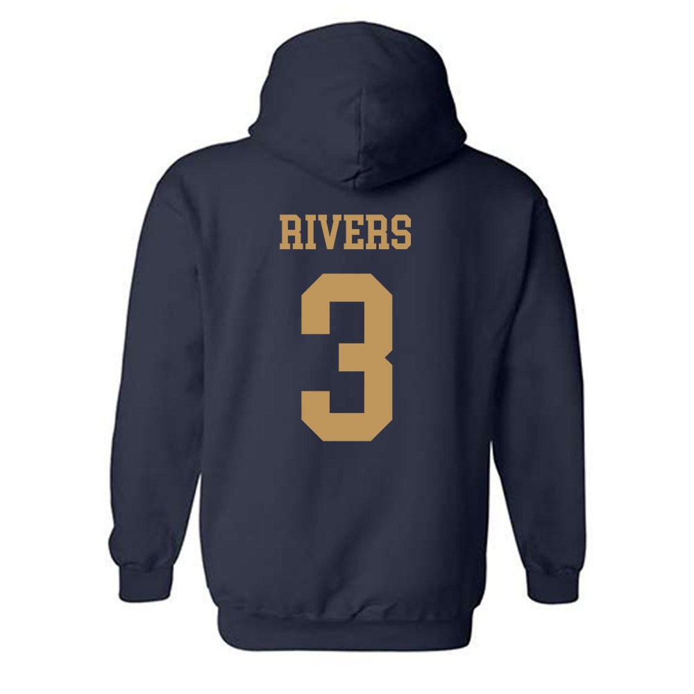 Georgia Tech - NCAA Football : Eric Rivers - Classic Shersey Hooded Sweatshirt-1