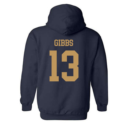 Georgia Tech - NCAA Football : Syeed Gibbs - Classic Shersey Hooded Sweatshirt-1
