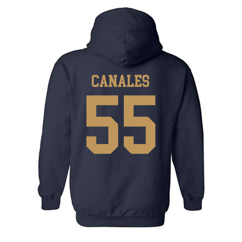 Georgia Tech - NCAA Football : Xavier Canales - Classic Shersey Hooded Sweatshirt-1