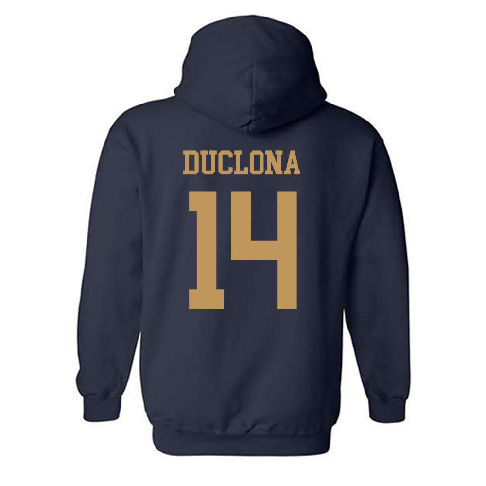Georgia Tech - NCAA Football : Jonas Duclona - Classic Shersey Hooded Sweatshirt-1