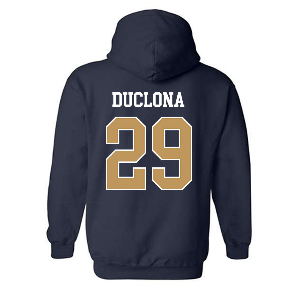 Georgia Tech - NCAA Football : Jonas Duclona - Classic Shersey Hooded Sweatshirt-1