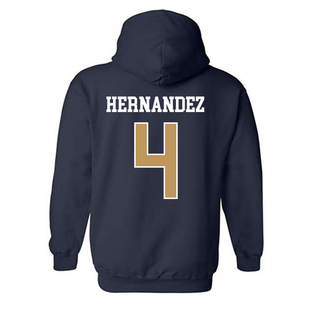 Georgia Tech - NCAA Baseball : Alex Hernandez - Classic Shersey Hooded Sweatshirt-1