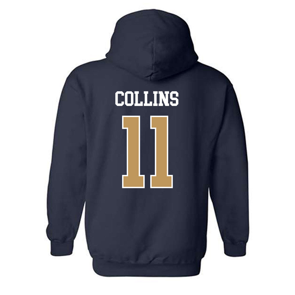 Georgia Tech - NCAA Football : Darnell Collins - Classic Shersey Hooded Sweatshirt-1
