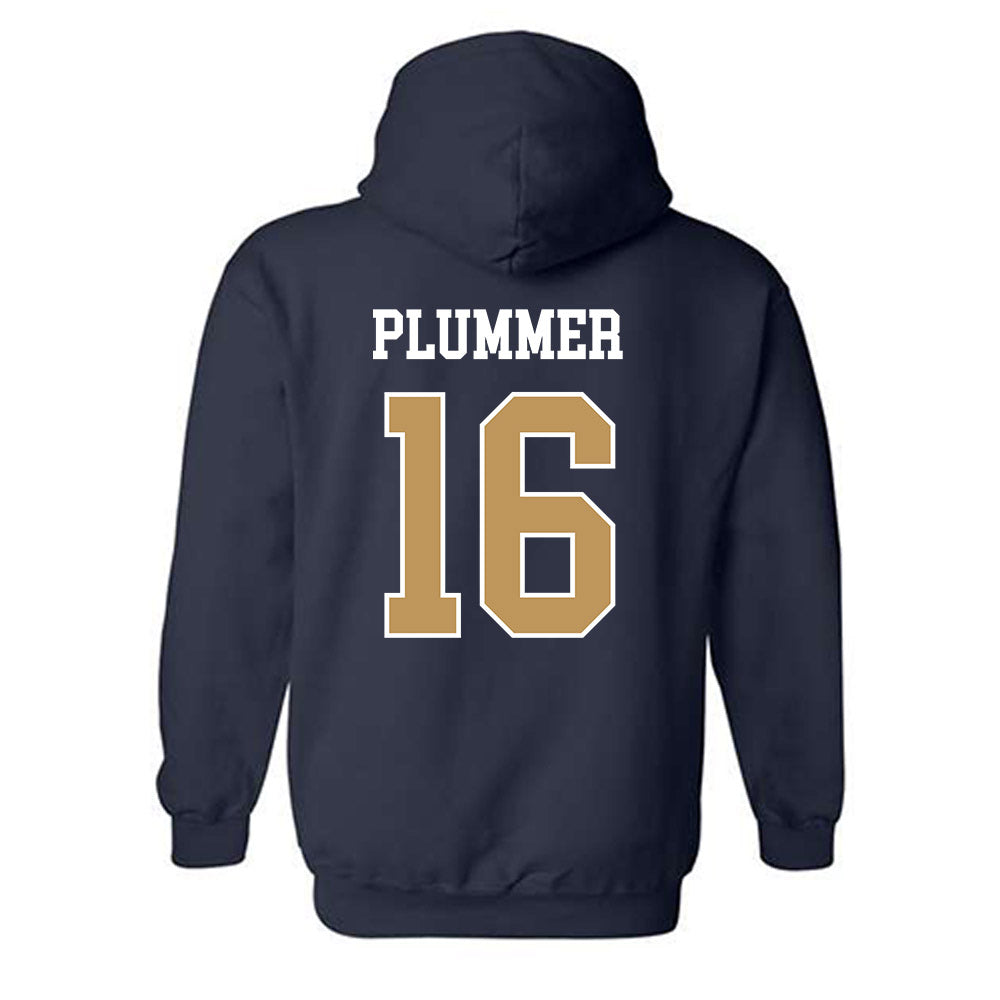 Georgia Tech - NCAA Football : Jaiven Plummer - Classic Shersey Hooded Sweatshirt-1
