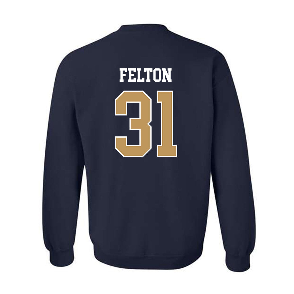Georgia Tech - NCAA Football : Fenix Felton - Classic Shersey Crewneck Sweatshirt-1