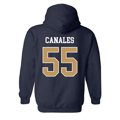 Georgia Tech - NCAA Football : Xavier Canales - Classic Shersey Hooded Sweatshirt-1