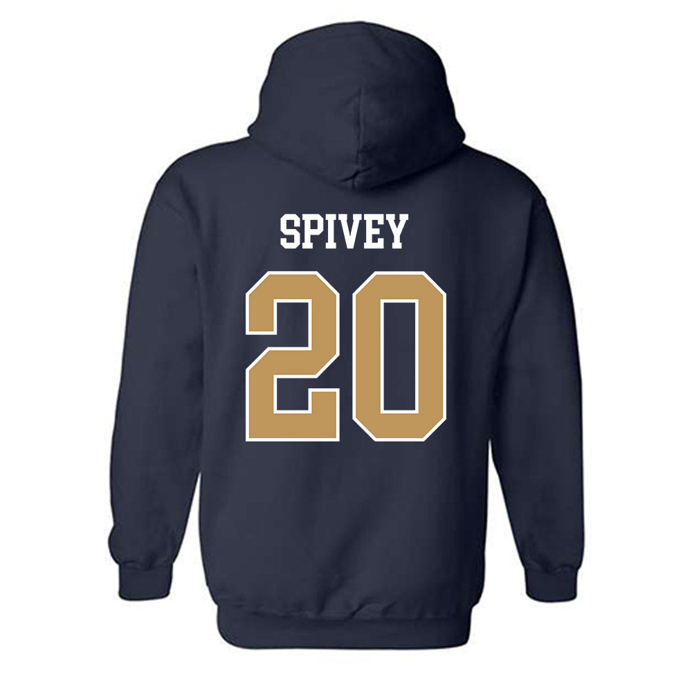 Georgia Tech - NCAA Baseball : Caden Spivey - Classic Shersey Hooded Sweatshirt-1