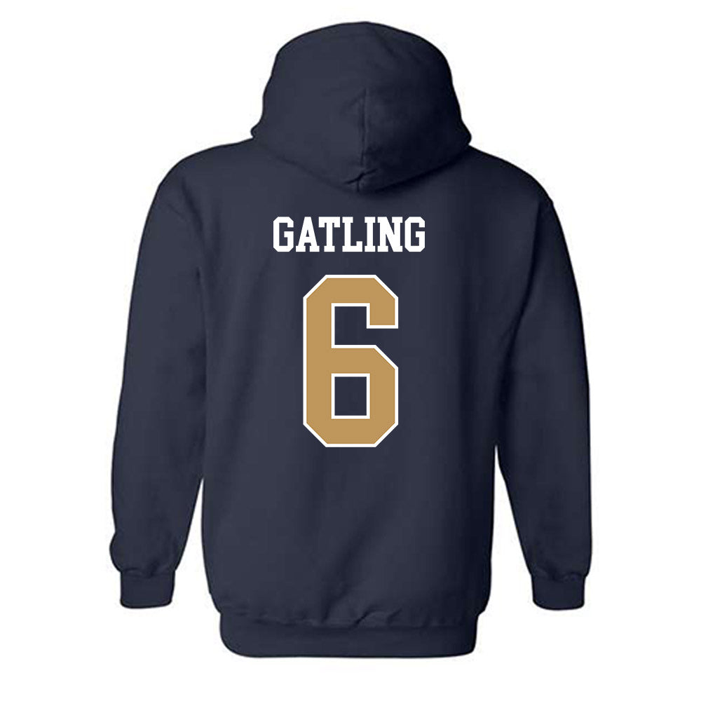 Georgia Tech - NCAA Football : Debron Gatling - Classic Shersey Hooded Sweatshirt-1