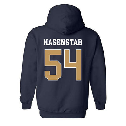 Georgia Tech - NCAA Baseball : Riley Hasenstab - Classic Shersey Hooded Sweatshirt-1