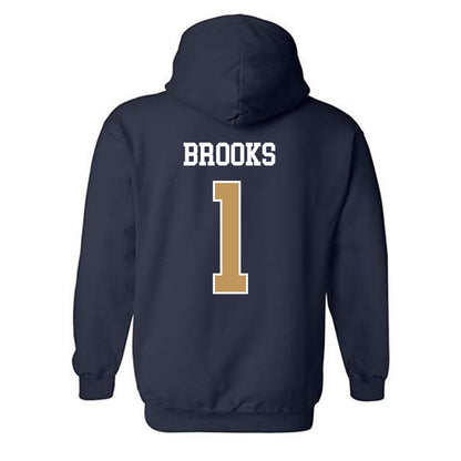 Georgia Tech - NCAA Football : LaMiles Brooks - Classic Shersey Hooded Sweatshirt-1
