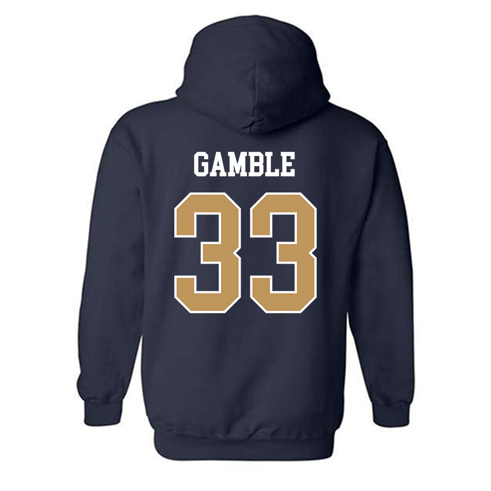 Georgia Tech - NCAA Football : CJ Gamble - Classic Shersey Hooded Sweatshirt-1