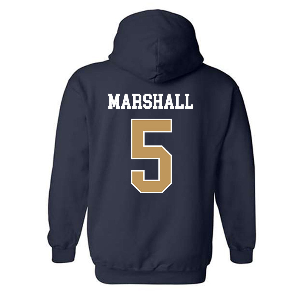 Georgia Tech - NCAA Men's Basketball : Peyton Marshall - Classic Shersey Hooded Sweatshirt-1