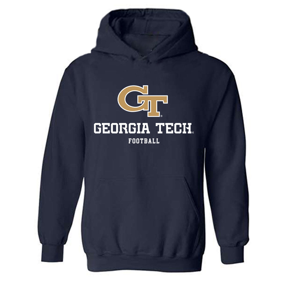Georgia Tech - NCAA Football : Chad Alexander - Classic Shersey Hooded Sweatshirt-0