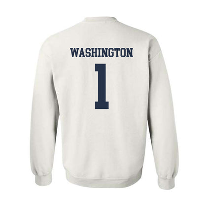 Georgia Tech - NCAA Men's Basketball : Lamar Washington - Classic Shersey Crewneck Sweatshirt-1