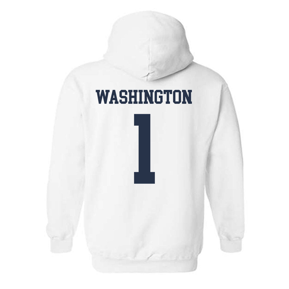 Georgia Tech - NCAA Men's Basketball : Lamar Washington - Classic Shersey Hooded Sweatshirt-1