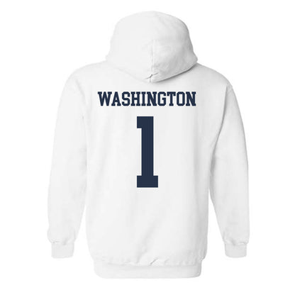 Georgia Tech - NCAA Men's Basketball : Lamar Washington - Classic Shersey Hooded Sweatshirt-1