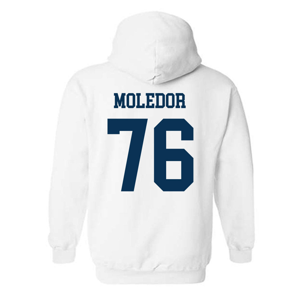 Georgia Tech - NCAA Football : Krew Moledor - Classic Shersey Hooded Sweatshirt-1
