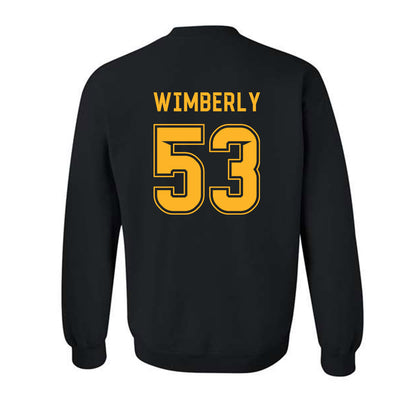 Baylor - NCAA Football : Daemian Wimberly - Blackout Shersey Crewneck Sweatshirt-1