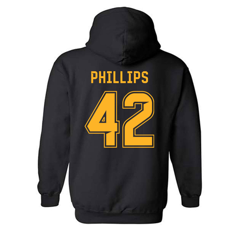 Baylor - NCAA Football : Jamarion Phillips - Blackout Shersey Hooded Sweatshirt-1