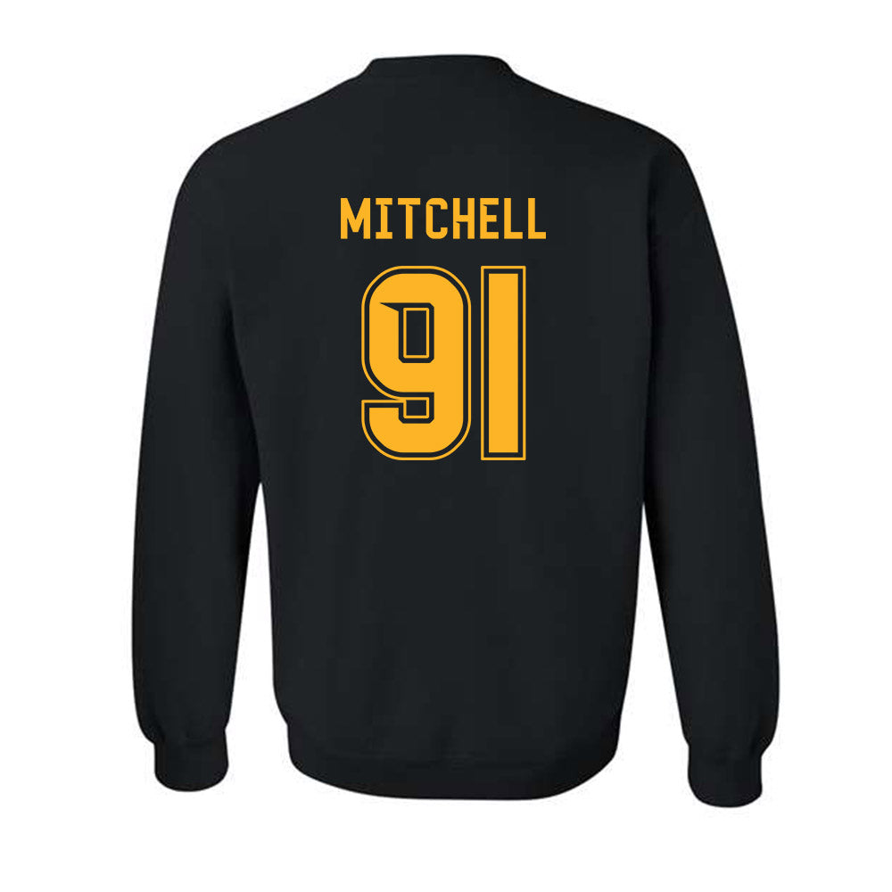 Baylor - NCAA Football : Traevon Mitchell - Blackout Shersey Crewneck Sweatshirt-1