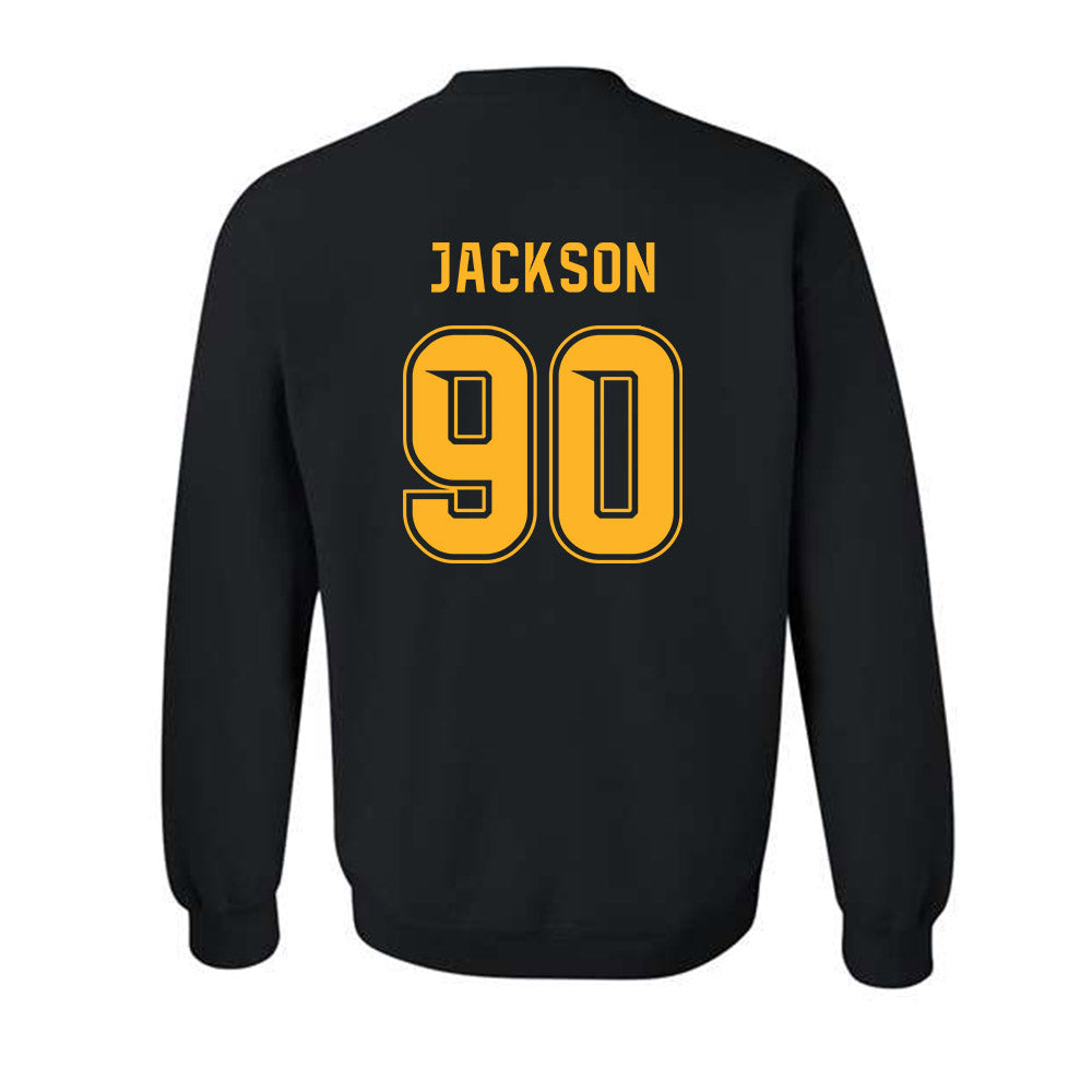 Baylor - NCAA Football : Braylen Jackson - Blackout Shersey Crewneck Sweatshirt-1