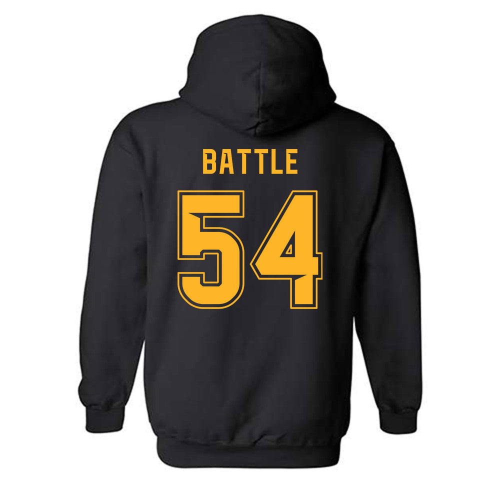 Baylor - NCAA Football : Jaelin Battle - Blackout Shersey Hooded Sweatshirt-1