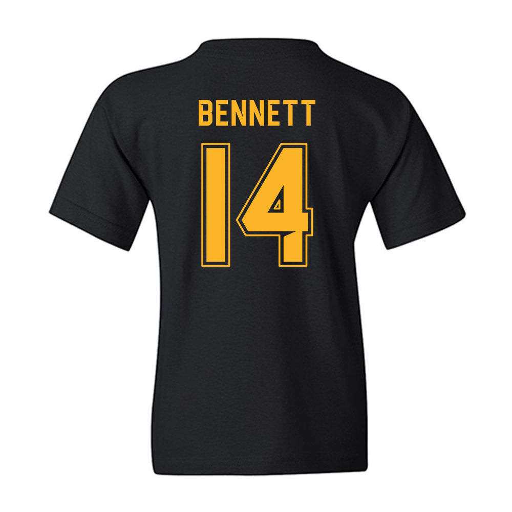 Baylor - NCAA Football : Nate Bennett - Blackout Shersey Youth T-Shirt-1