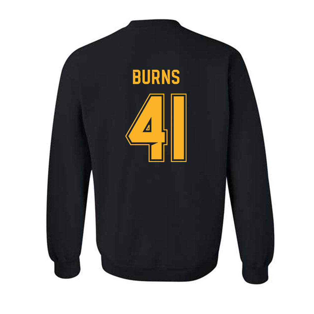 Baylor - NCAA Football : Kaleb Burns - Blackout Shersey Crewneck Sweatshirt-1