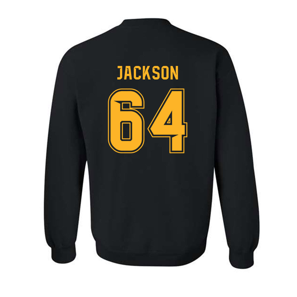 Baylor - NCAA Football : Braylen Jackson - Blackout Shersey Crewneck Sweatshirt-1