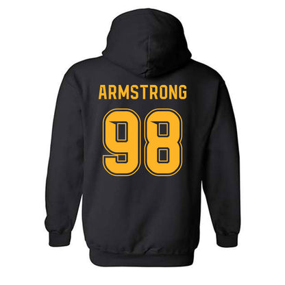 Baylor - NCAA Football : Rhett Armstrong - Blackout Shersey Hooded Sweatshirt-1