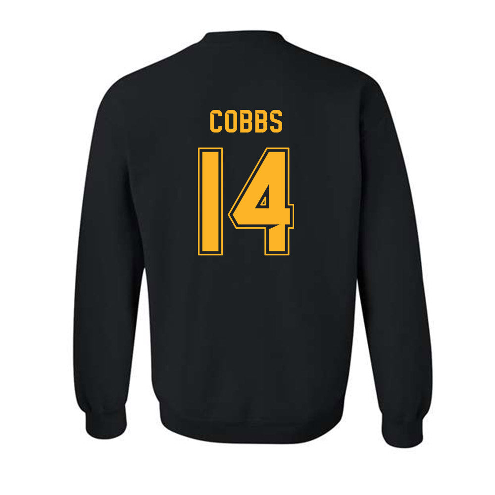 Baylor - NCAA Football : Daniel Cobbs - Blackout Shersey Crewneck Sweatshirt-1