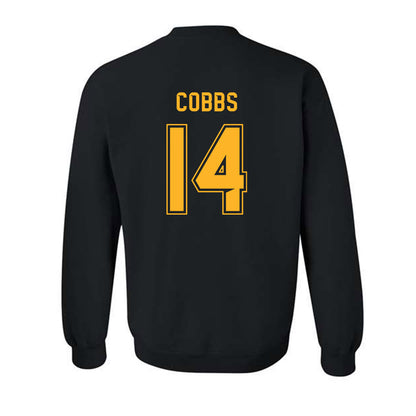 Baylor - NCAA Football : Daniel Cobbs - Blackout Shersey Crewneck Sweatshirt-1