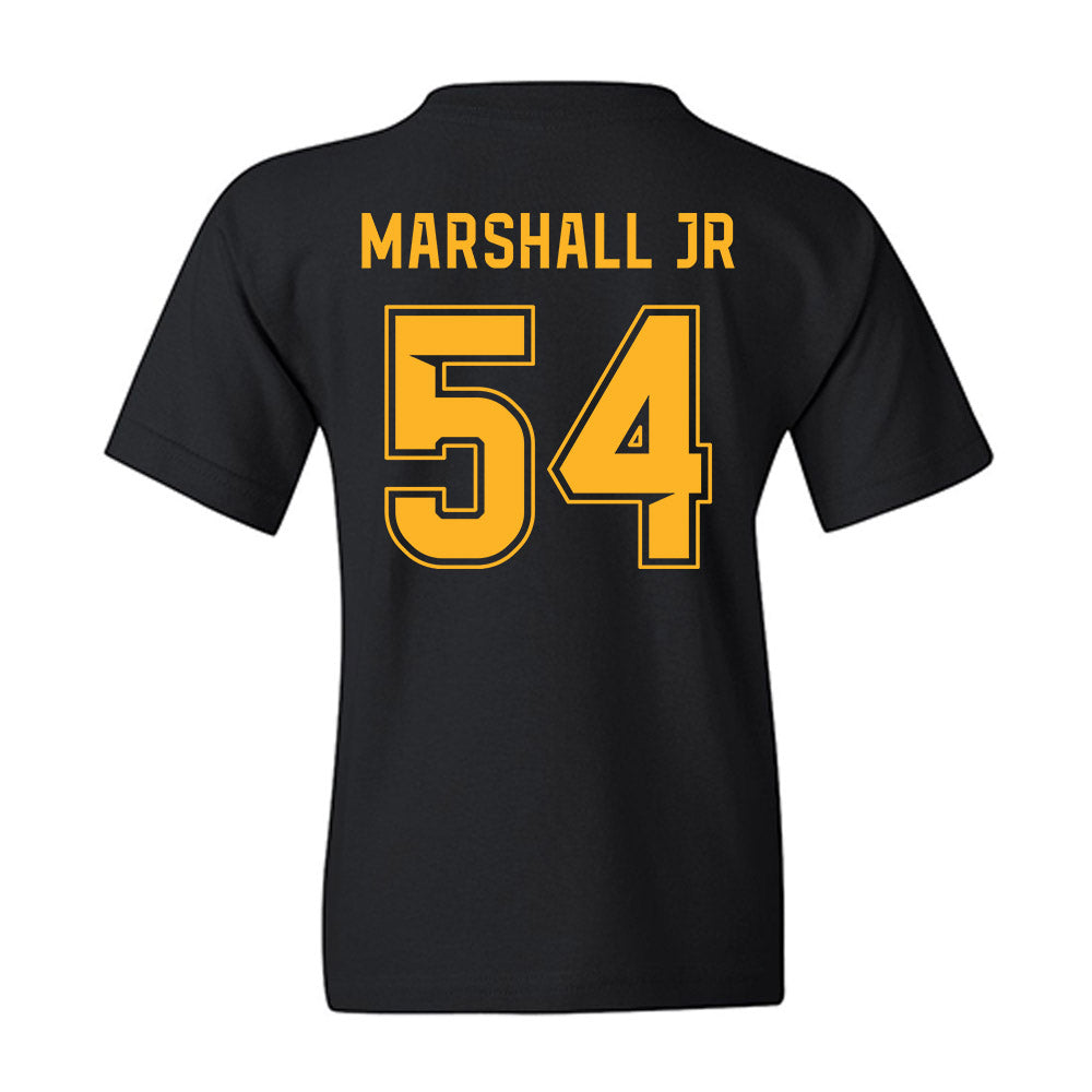 Baylor - NCAA Football : David Marshall Jr - Blackout Shersey Youth T-Shirt-1