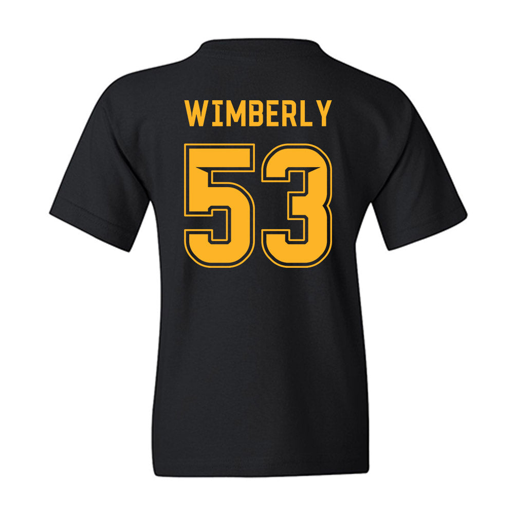 Baylor - NCAA Football : Daemian Wimberly - Blackout Shersey Youth T-Shirt-1