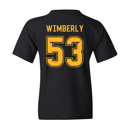 Baylor - NCAA Football : Daemian Wimberly - Blackout Shersey Youth T-Shirt-1