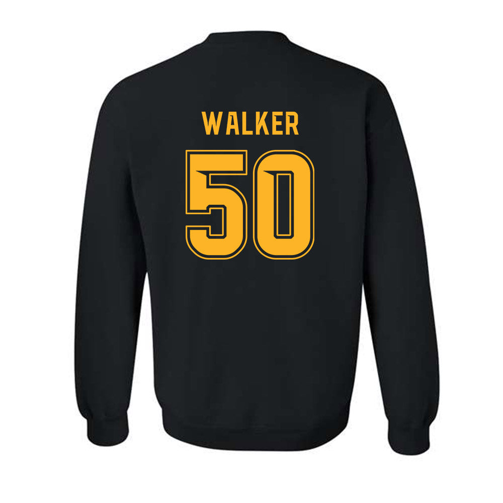 Baylor - NCAA Football : Kedrick Walker - Blackout Shersey Crewneck Sweatshirt-1