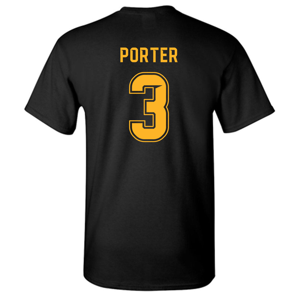 Baylor - NCAA Football : Jadon Porter - Blackout Shersey T-Shirt-1