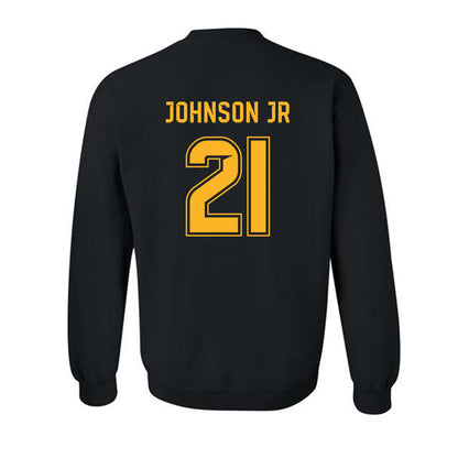 Baylor - NCAA Football : michael johnson jr - Blackout Shersey Crewneck Sweatshirt-1