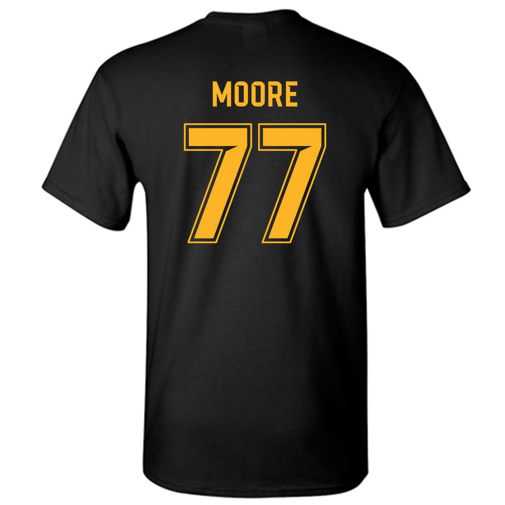 Baylor - NCAA Football : Logan Moore - Blackout Shersey T-Shirt-1