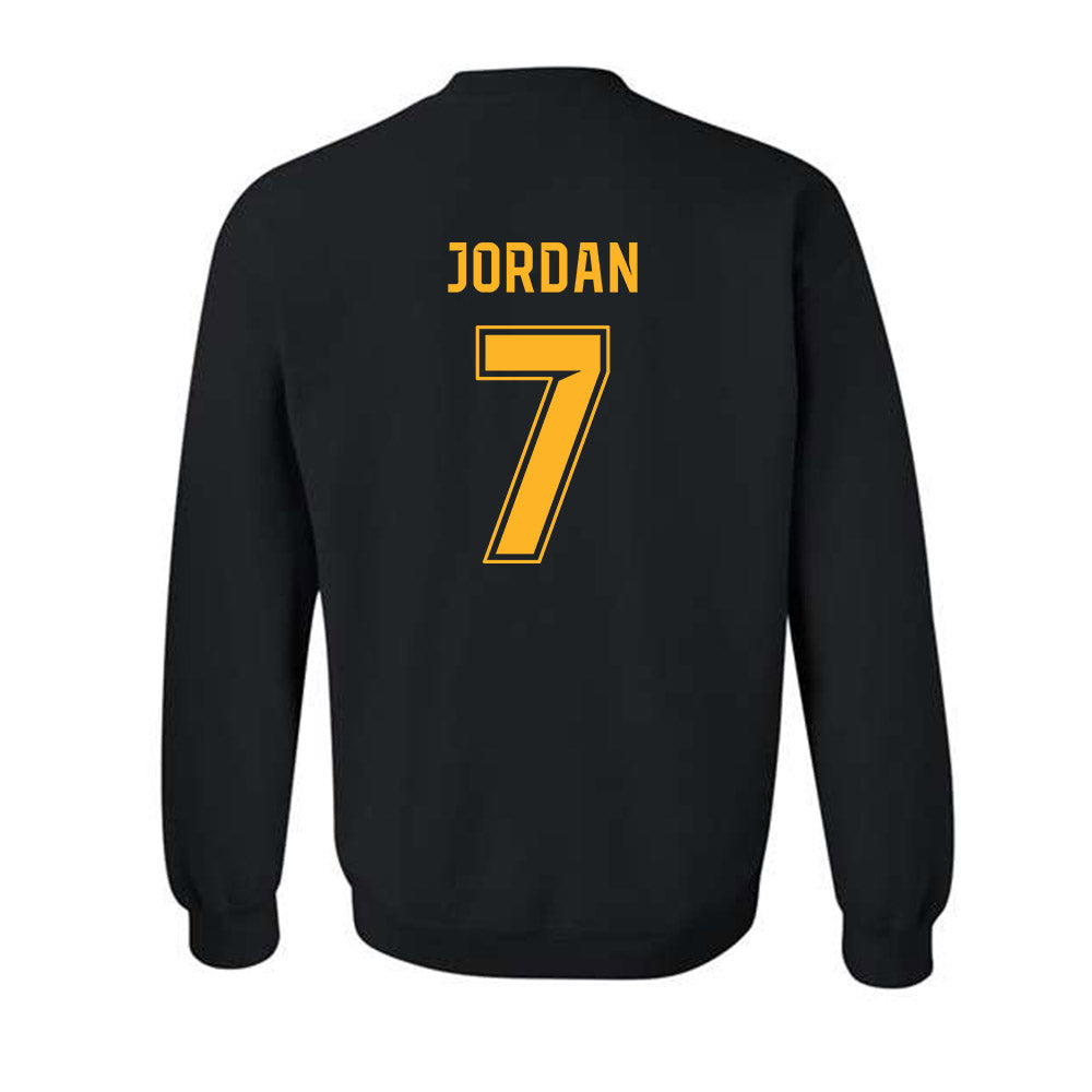 Baylor - NCAA Football : Devon Jordan - Blackout Shersey Crewneck Sweatshirt-1