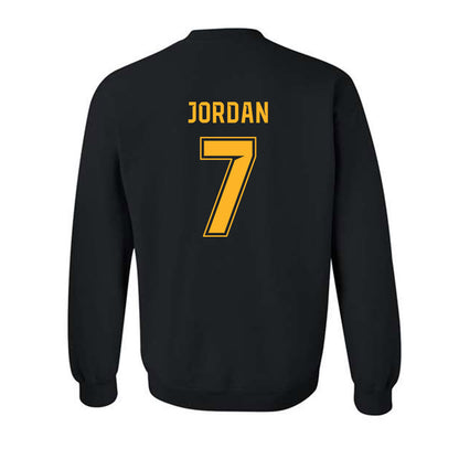 Baylor - NCAA Football : Devon Jordan - Blackout Shersey Crewneck Sweatshirt-1