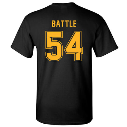 Baylor - NCAA Football : Jaelin Battle - Blackout Shersey T-Shirt-1