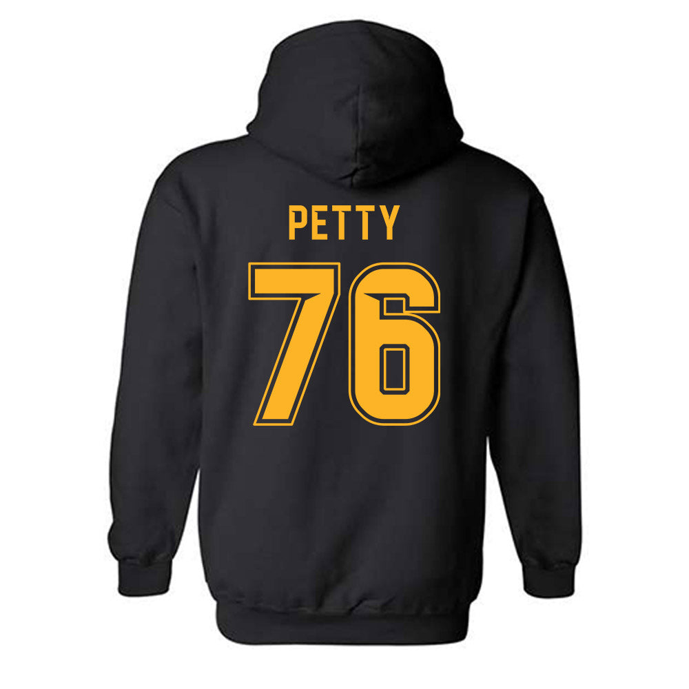Baylor - NCAA Football : Lawson Petty - Blackout Shersey Hooded Sweatshirt-1