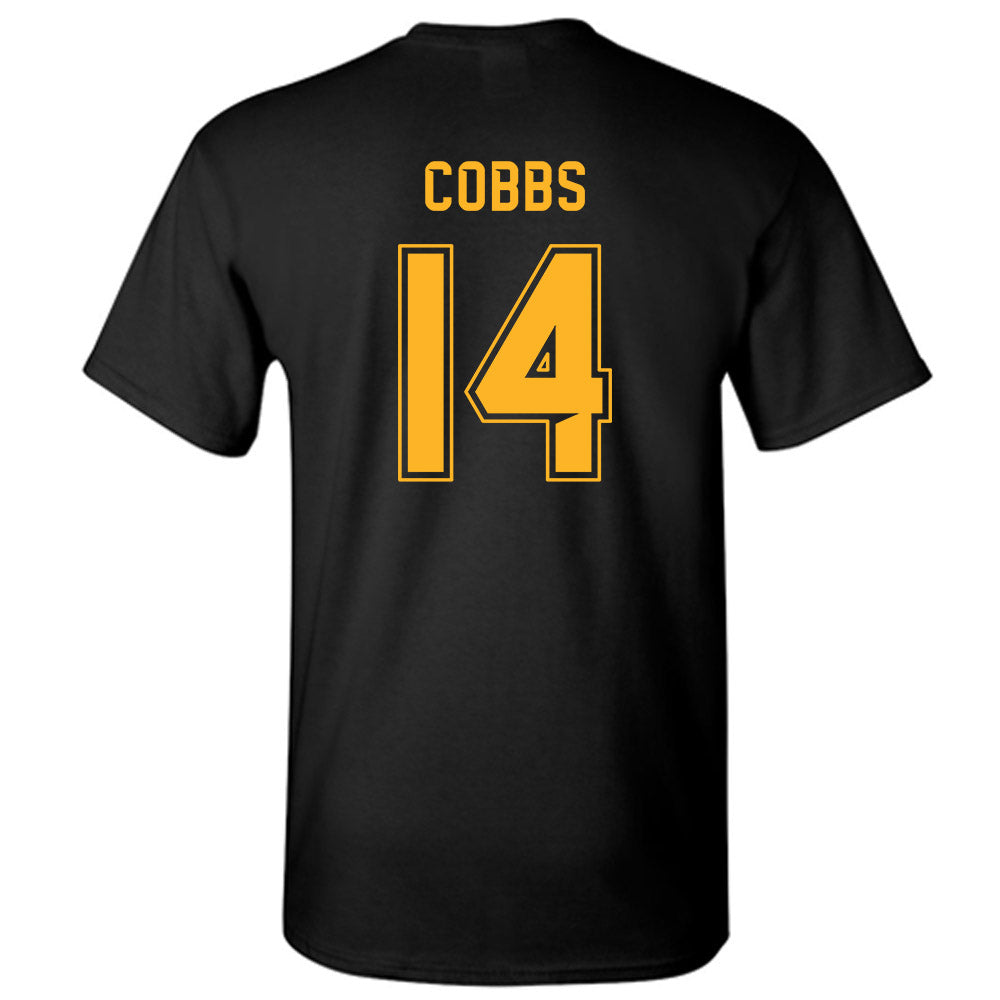 Baylor - NCAA Football : Daniel Cobbs - Blackout Shersey T-Shirt-1