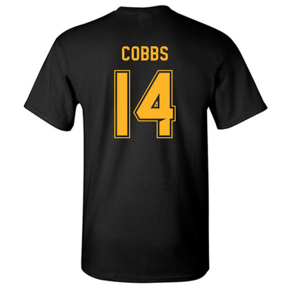 Baylor - NCAA Football : Daniel Cobbs - Blackout Shersey T-Shirt-1