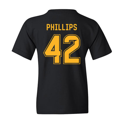 Baylor - NCAA Football : Jamarion Phillips - Blackout Shersey Youth T-Shirt-1