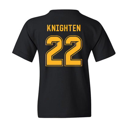 Baylor - NCAA Football : Caden knighten - Blackout Shersey Youth T-Shirt-1